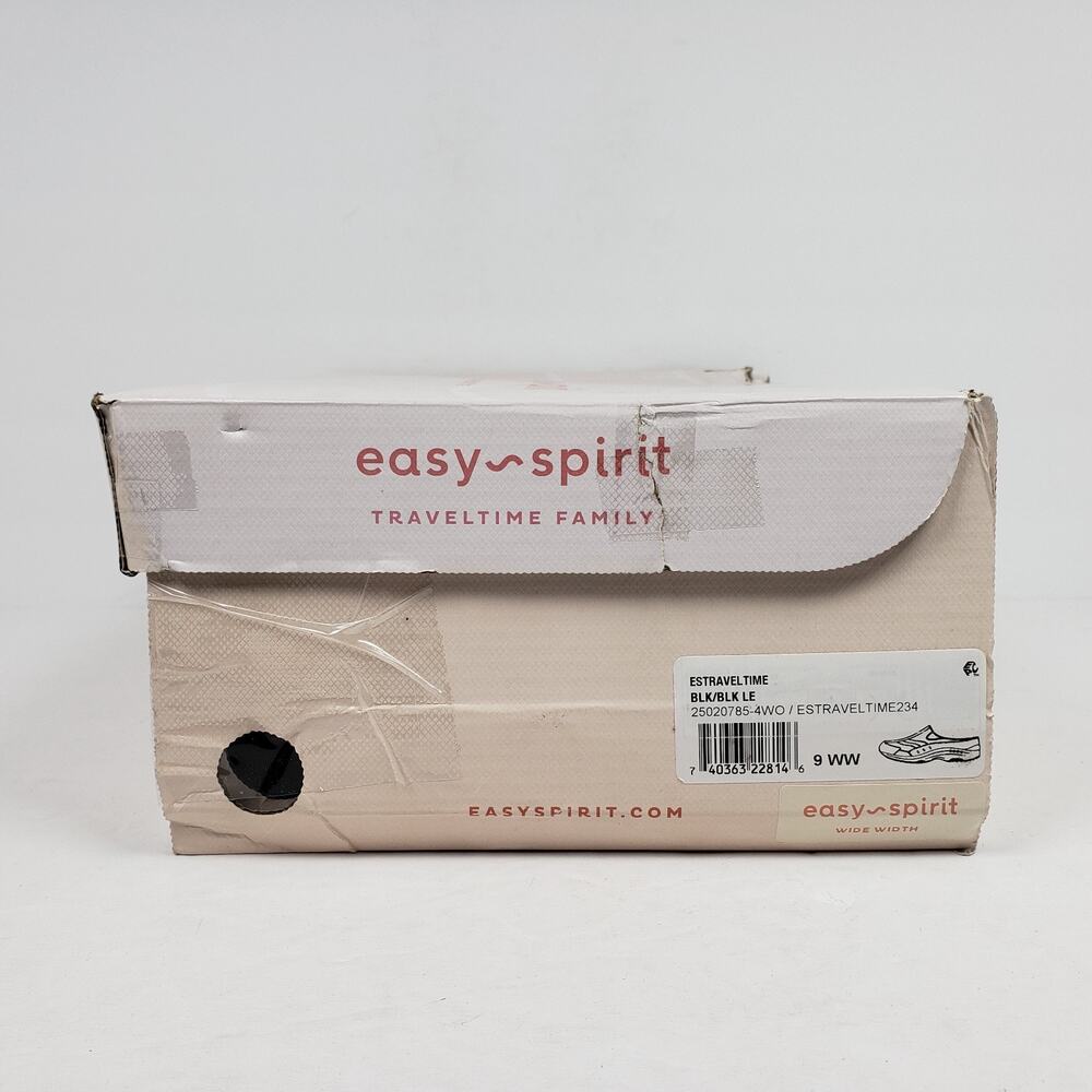 Easy Spirit Travel Time Womens Size 9 WW Black Slip On Mule Sneaker Shoes - Picture 13 of 14